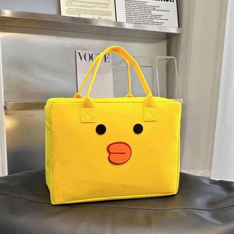 Large Capacity Travel Bag Lightweight Portable Storage Simple Handbag Luggage Organizer Toy Print Tote Travel Accessories