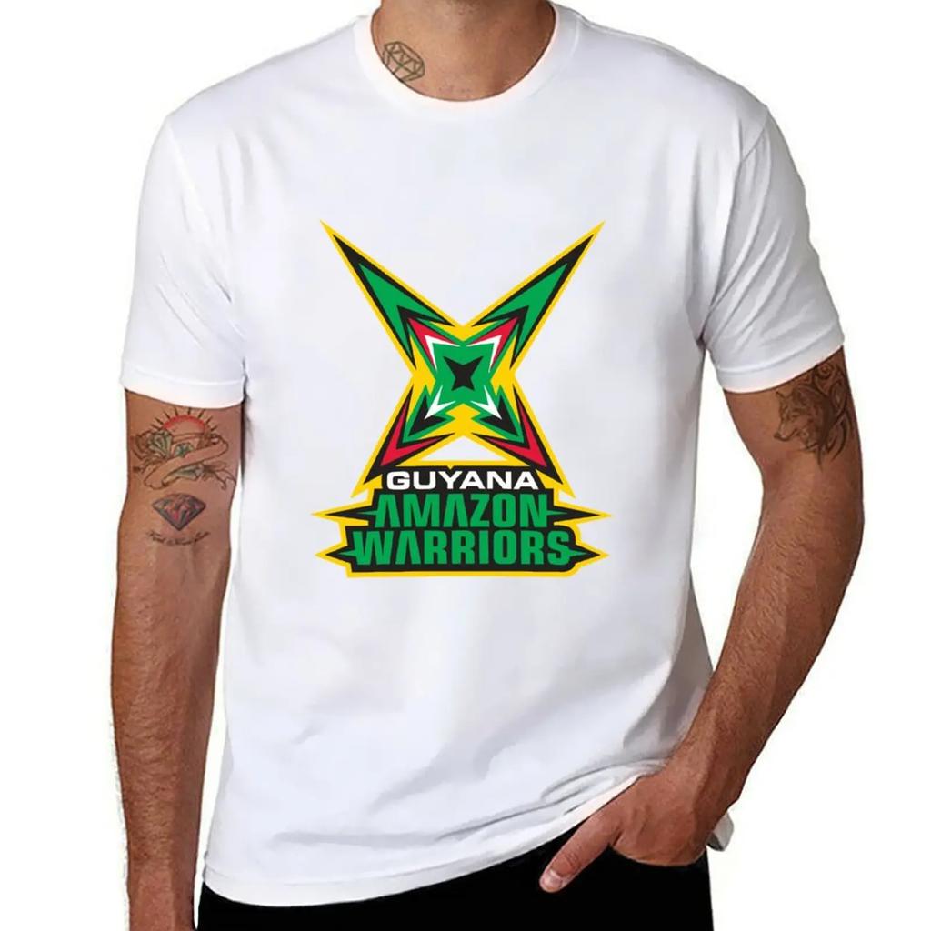 Футболка Guyana Amazon Warriors черные однотонные футболки аниме милые топы рубашки футболка с принтом мужские