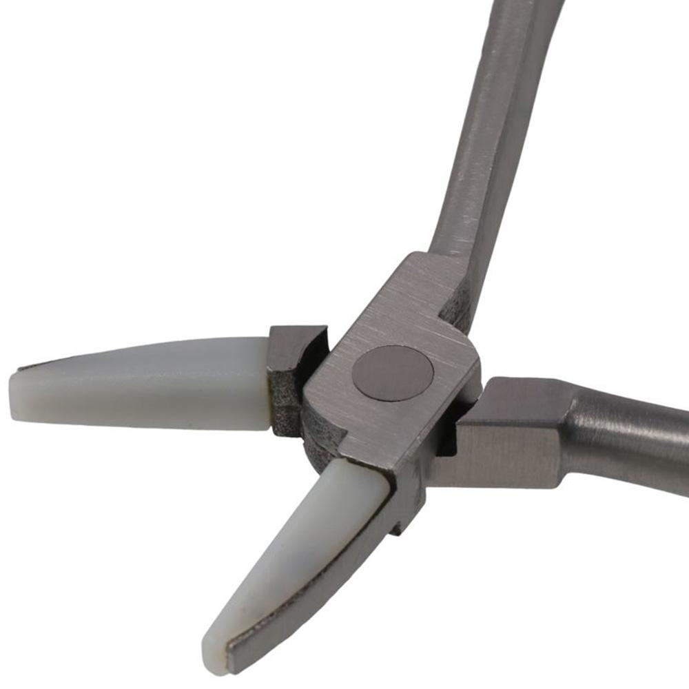 Stainless Steel Eyeglasses Pliers Half Round Needle Nose Pliers  for Glasses Adjusting