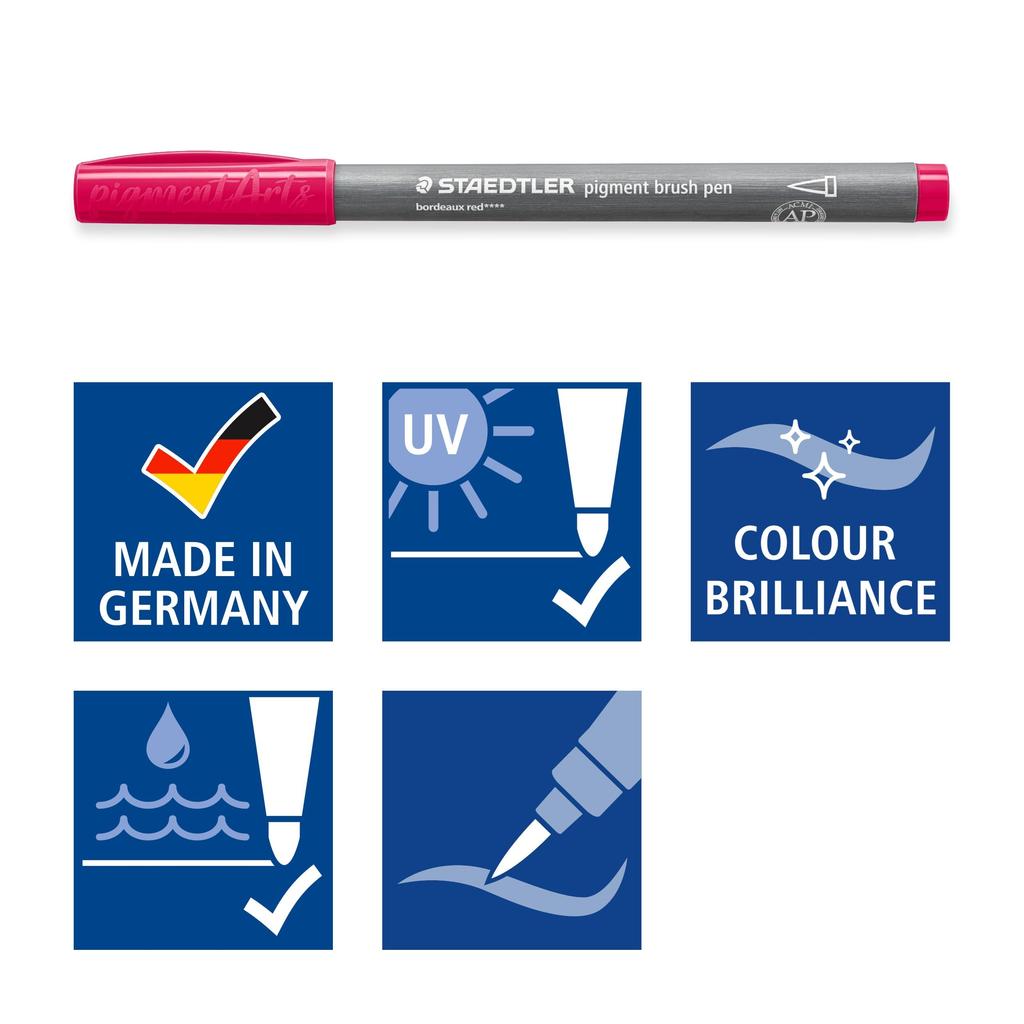 Staedtler Пигментные кисти 60 1 371 C60 На водной основе, Цвета, Набор,