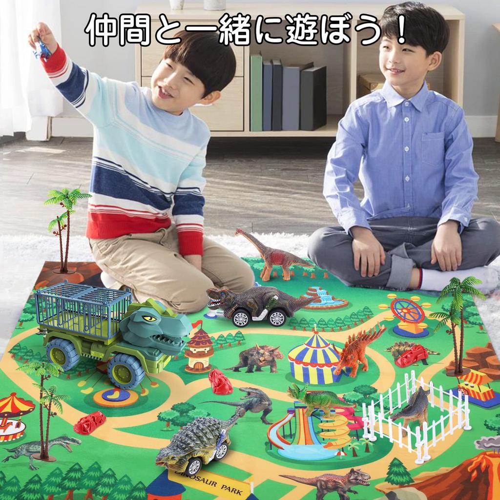 Милая каменная игрушечная машинка-динозавр и трек, набор мини-машинок для самостоятельной сборки, с возвращающимся динозавром, инерционным динозавром, тираннозавром, набор для подарка на день рождения,