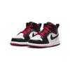 Детские кроссовки Air Jordan 1 Mid TD Gym Red Black Toe White DQ8425-106