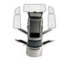 Солнцезащитные шторки для автомобиля Jeep Grand Cherokee WK 2005~2010, солнцезащитный козырек на заднее боковое стекло, полное покрытие лобового стекла, шторка с защитой от УФ-излучения