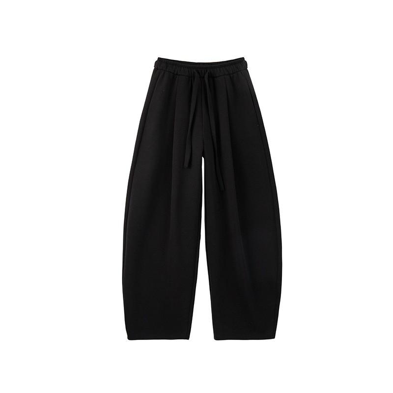 Womens Loose Wide-Leg Streetwear Jogger Pants Fall 2026 Cotton Blend Casual Trousers