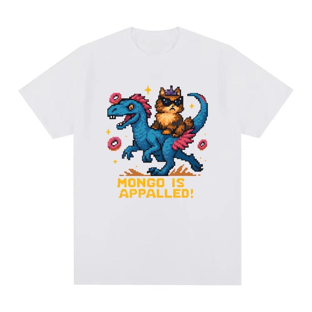 Mongo is Appalled! Dungeon Crawler Carl T-Shirt Round Neck Comfortable Tees Summer Clothes Fashion pure Cotton O-neck Tops