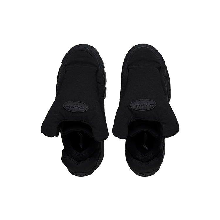 Li Ning Surging Luck High-Top Sports Casual Shoes Women Sneakers Black AGCS226-3