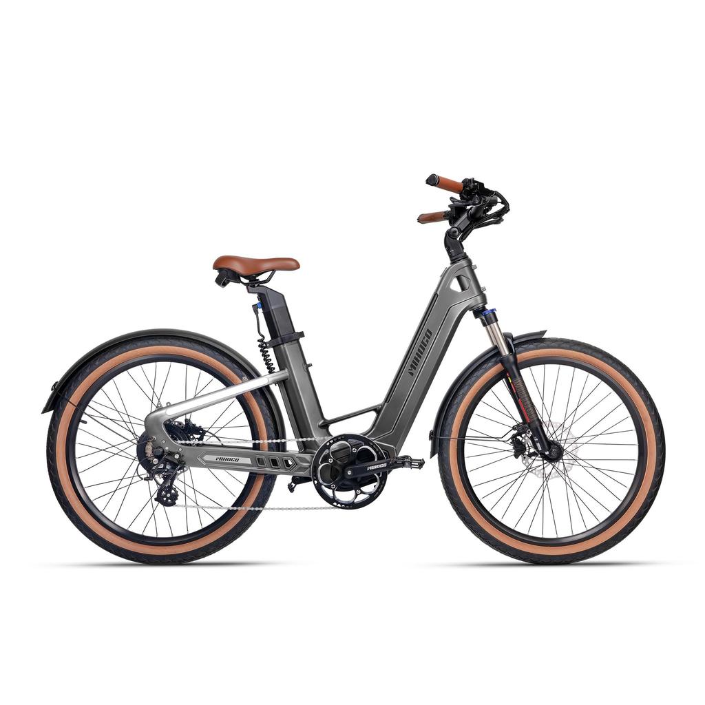 MIHOGO Air Carbon Fiber Frame Adult Electric Bicycle Urban E-Bike 26" Inflatable Tires E-bike 750W Motor 48V19.2AH Battery Electric Bike