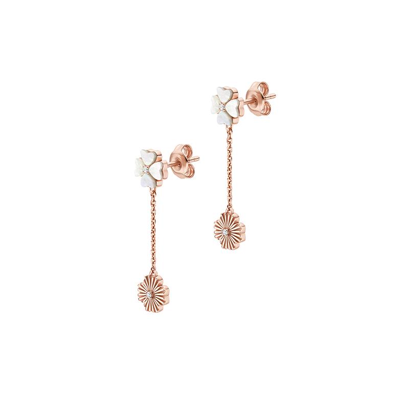 Emporio Armani Серия «Четырехлистный клевер» Серьги из серебра 925 пробы Женские серьги EG3652221