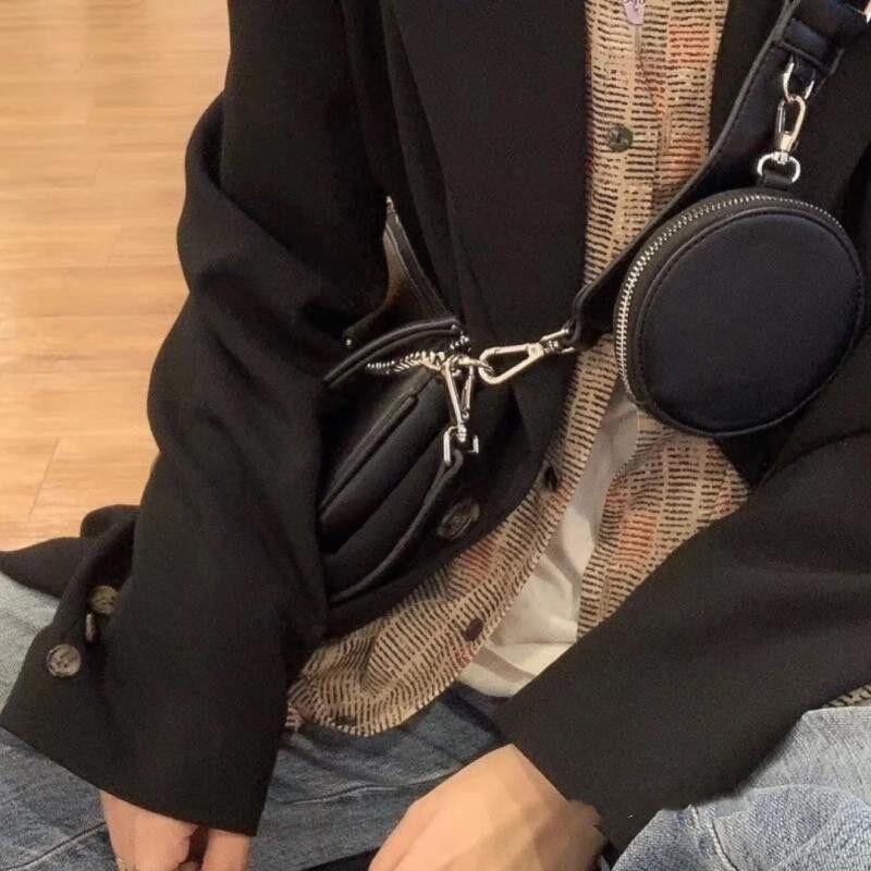 2025 новая сумка женская нишевая высококлассная сумка-мессенджер ретро универсальная в гонконгском стиле сумка под мышкой цепочка на плечо тренд