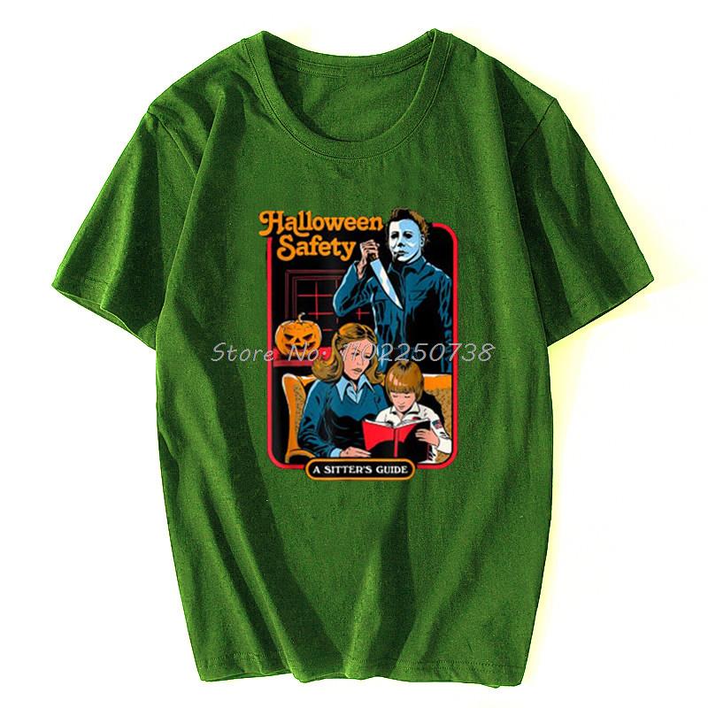 Halloween Safety Family Guide T-shirt Unisex Casual Fashion Tops Harajuku Graphic Tshirt Unisex Oversized T Shirt Clothing