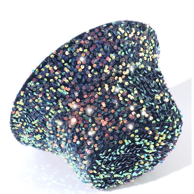Для шляпы-ведра с пайетками Dazzle Color, многоцветной, подходящей ко всему, шляпы-ведра с широкими полями, крутой летней дышащей рыбацкой кепки, унисекс