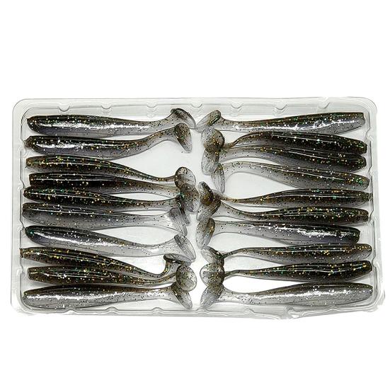 20 шт. 5,5 см светящаяся поддельная мягкая силиконовая искусственная приманка воблер рыбная приманка для плавания