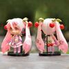 3pcs New Hatsune Miku Figure Mini Character Ornaments Kawai Pink Green Hatsune Home desk Decoration Adult Toy kid Birthday Gift