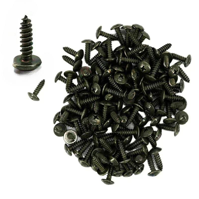 160pcs Car Metal Screw Clips Mixed Set U-Type Fastener Clip with Screw Anti-rust Fender Bumper Protection Buckle Iron Sheet Screw