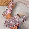 Fashion Women Lightweight Sandals Big Size Fashion Shoes Comfortable Flat Sandals Printed Roman Style Shoes for Women Sandalias De Mujer