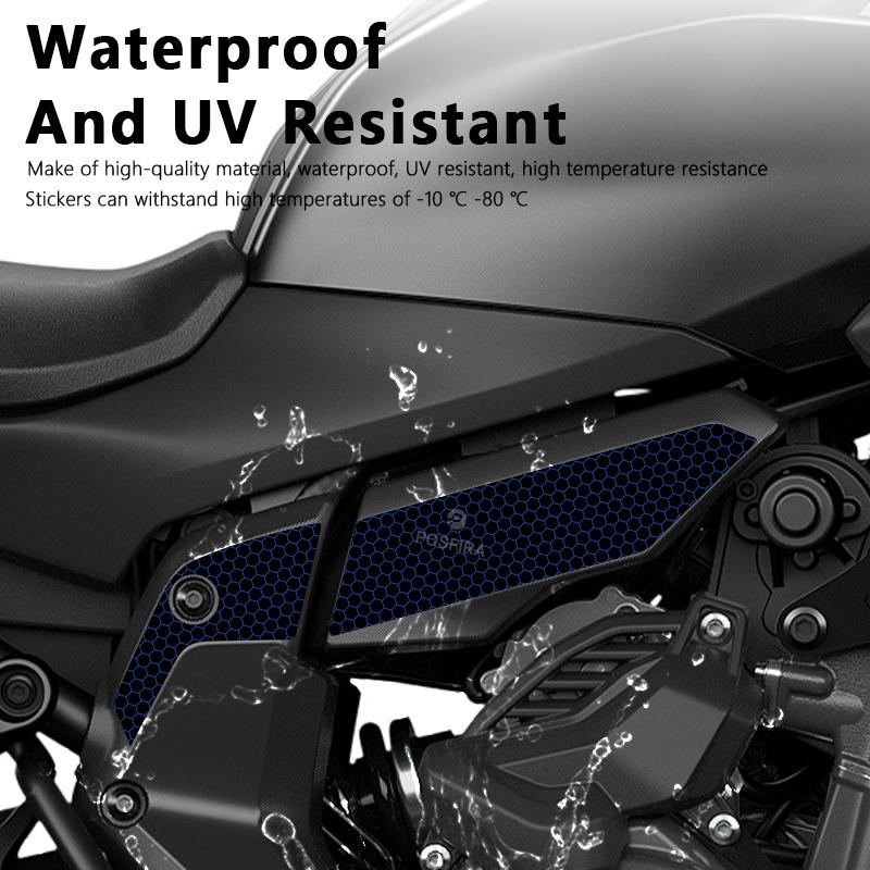 POSFIRA Motorcycle Frame Stickers Vinyl Decals for Yamaha MT07 MT 07 2025 MT-07 Motorbike Fairing Decoration Accessories