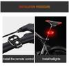 5 Modes USB Rechargeable LED Bike Turning Signal Taillight Waterproof Bicycle Remote Control Warning Lamp