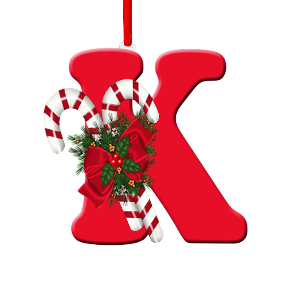 26 Letter Christmas Tree Hanging Personalized Christmas Letter Decoration