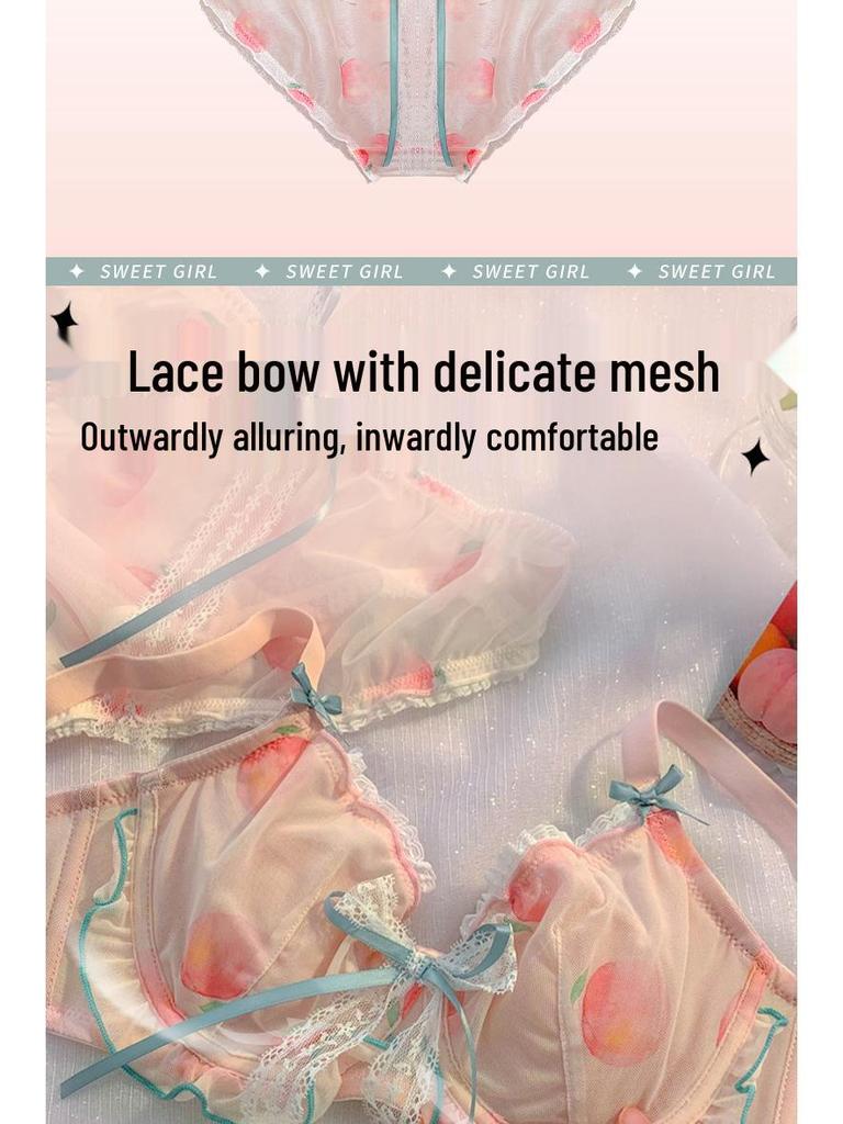 Сладкий и Томный: Японский стиль ультратонкий бюстгальтер с кроличьими ушками – Летнее женское нижнее белье для утонченного образа