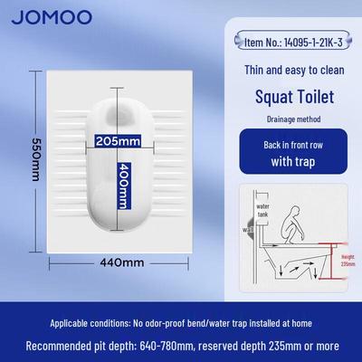 Водосберегающий унитаз-приседание Jomoo (комплект)