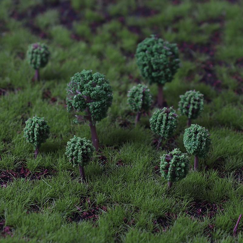 20Pcs Shrub Vegetation Military Scene Sand Table Landscape Tree Model Deor