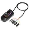 2M Desktop Computer External Extension Switch Power On Off Switch Button Mechanical Key Restart Switch RGB Lighting Power Supply