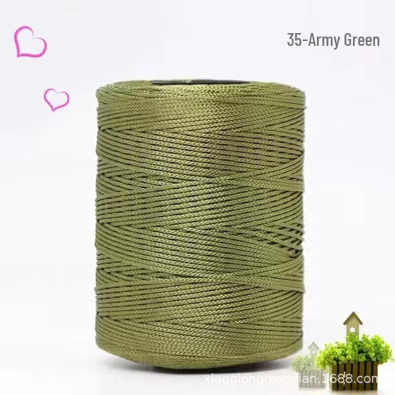 2 ляна 1 мм многоцветная нить из ледяного шелка для DIY ручной работы браслетов, сумок и обуви