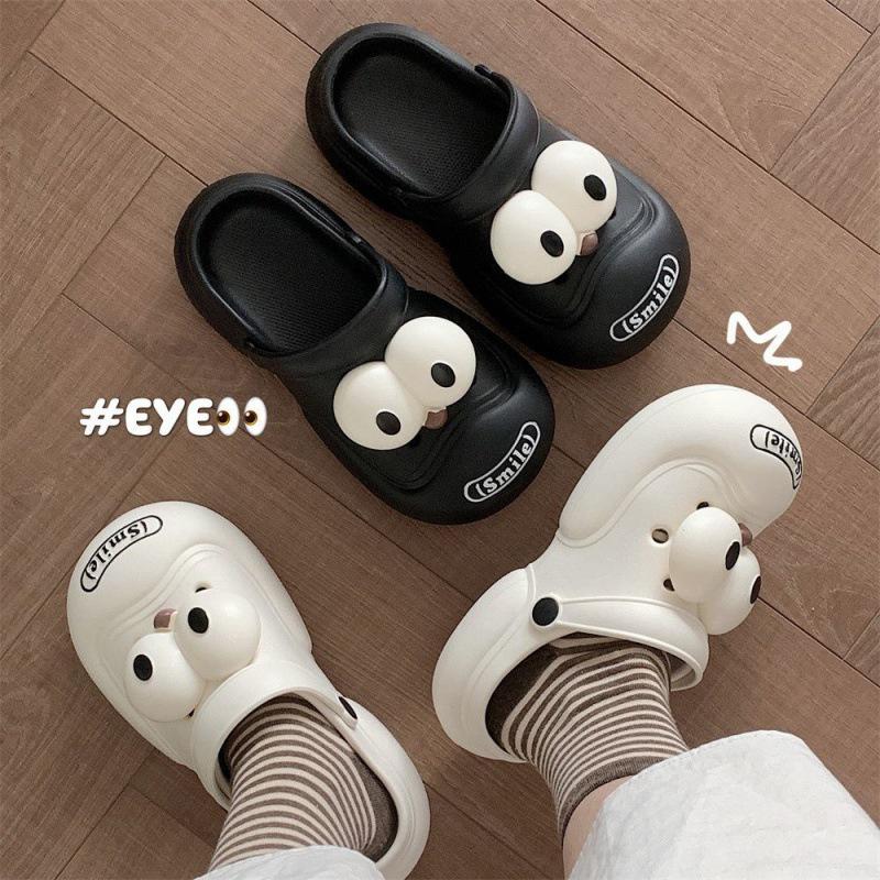 Обувь Dongdong, аксессуары в стиле аниме, пуговицы, мультяшные милые забавные украшения с большими глазами, обувь на пуговицах, комплект с цветочными пуговицами