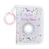 Interactives Baby Photo Album Soft Fabric Nursery Keepsakes with Chewable Star Teether Rings
