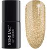 Гибридный лак для ногтей золотой #037 Semilac Gold Disco 7 мл
