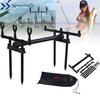 Fishing Rod Frame Adjustable Aluminum U-shaped Fishing Rod Support Tool Rest Rod Fishing Gear