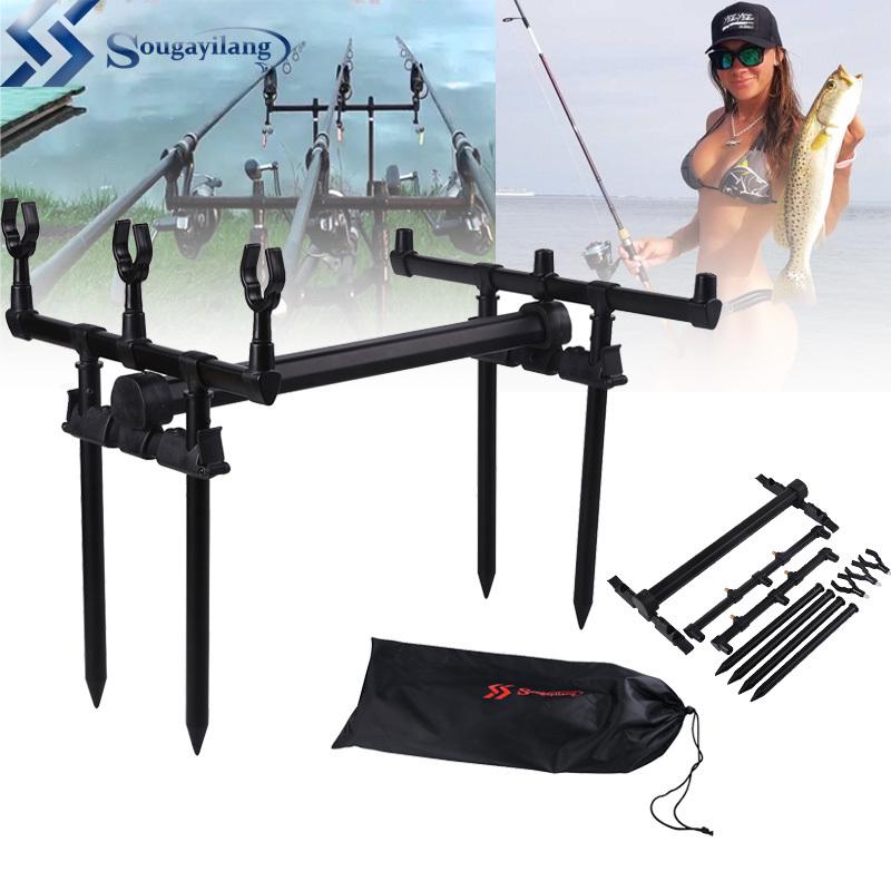 Рамка для удочки Регулируемая алюминиевая U-образная опора для удочки Подставка для удочки Рыболовные снасти