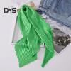 Women Pleated Scarf Solid Color Lightweight Breathable Scarf Soft Comfortable All-Season Shawl Scarf Everyday Wear