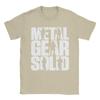 Мужские футболки с игрой Metal Gear Solid 100% хлопок Топы Смешные с коротким рукавом с круглым вырезом Футболки Подарок на день рождения Футболки