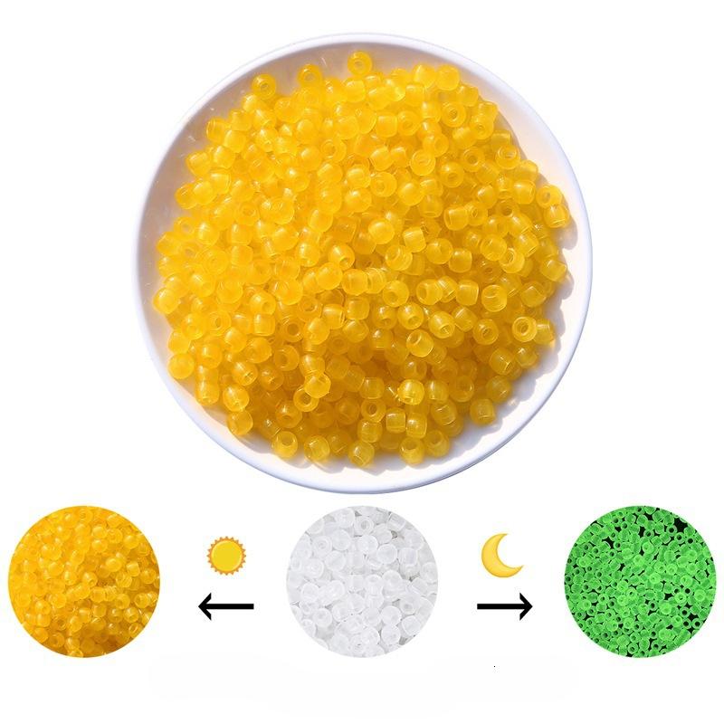 Handmade Bracelet Beads Colorful Acrylic UV Color-changing Beads Glow-in-the-dark Beads DIY Jewelry Accessories Making Bracelet Necklace Beads