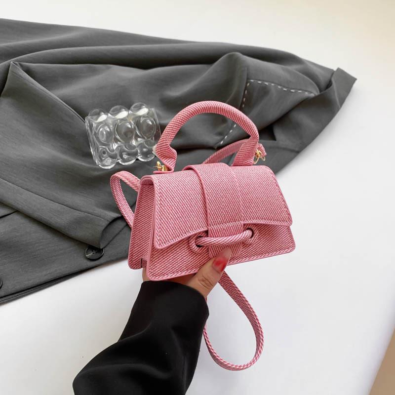 Популярная модная мини-сумочка новая однотонная с высокой текстурой женская сумка через плечо