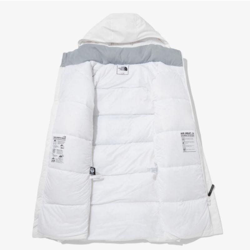 North Face Reverse Season Длинный стеганый универсальный воздушный теплый пуховик Nc2dn50d