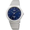 [Casio] CASIO Analog Watch, Cheap Casio MQ-24DA-2A, Unisex, Deep Blue Sunburst Dial, Silver Metal Band, Overseas Model [Parallel Import]