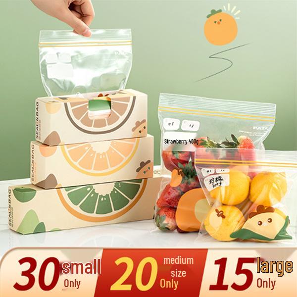 Food-Grade Self-Sealing Fresh-Keeping Plastic Storage Bags