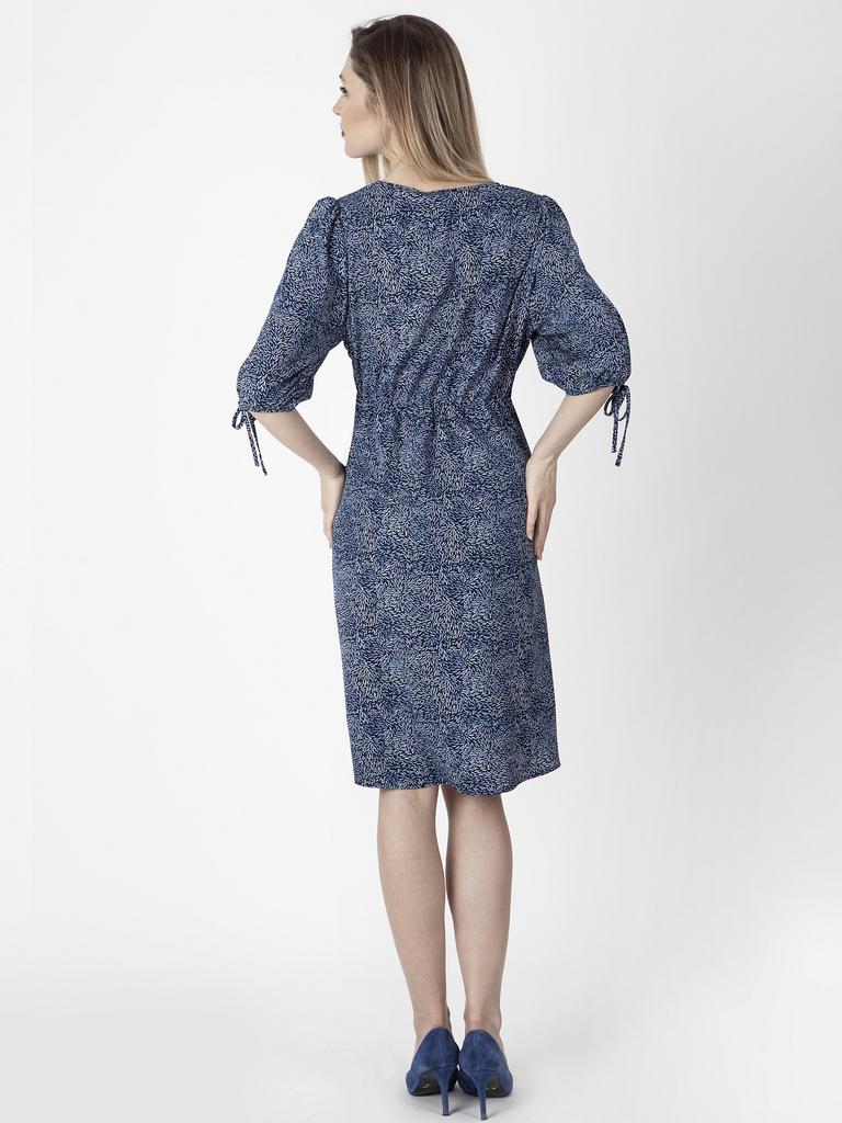 LIGHTWEIGHT WOMEN' DRESS WITH PUNCHED SLEEVES