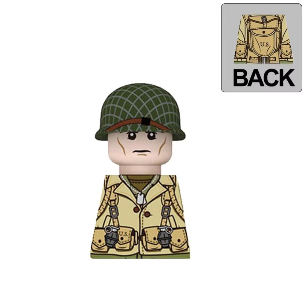 Военные Фигурки Солдат Армии США Советских Солдат Строительные Блоки MOC Санитар Винтовка Снайперская Кепка Бунижон Шлемы Детская Игрушка Подарок B145