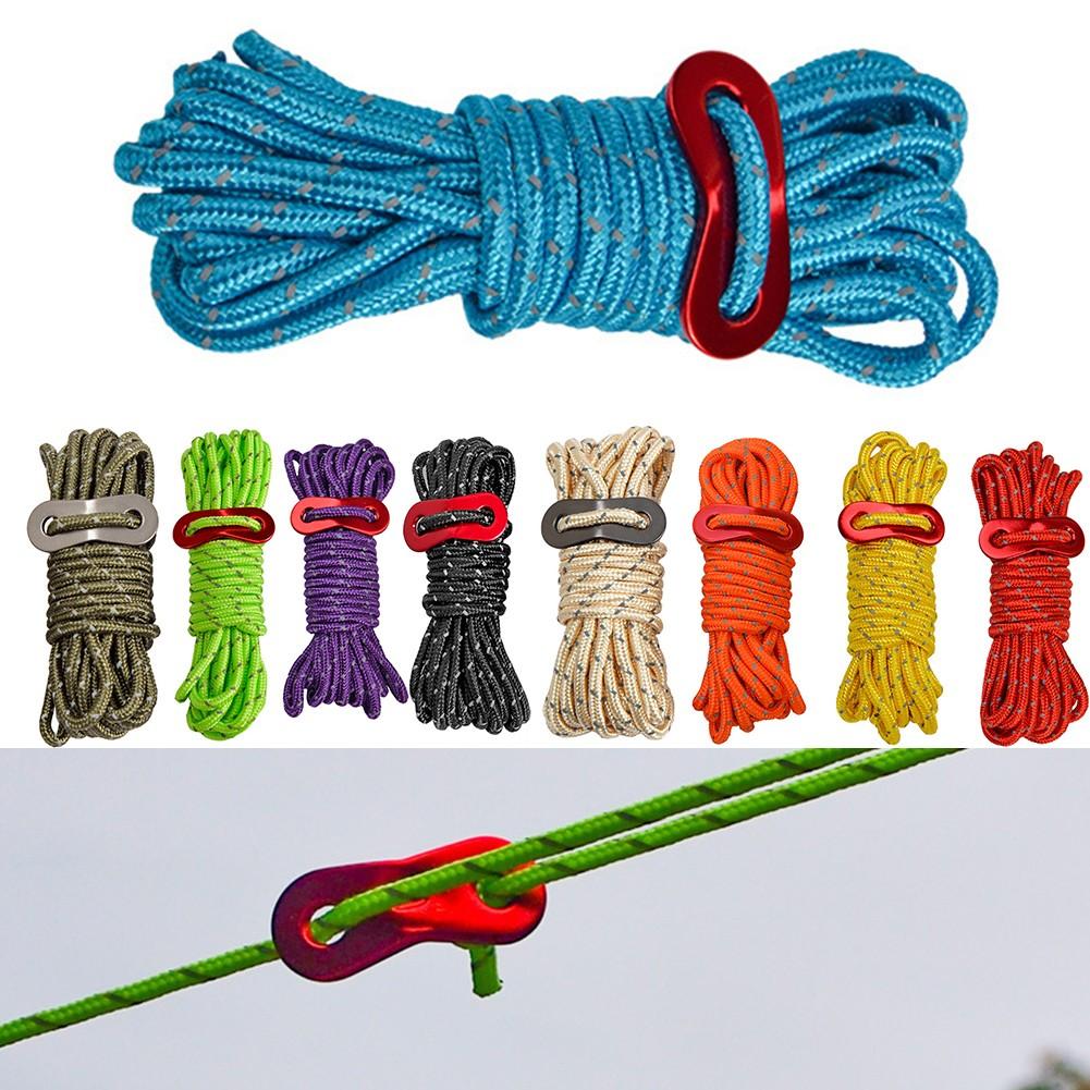 Tent Rope 4M Camping Reflective Wind Rope Windproof Tent Rope