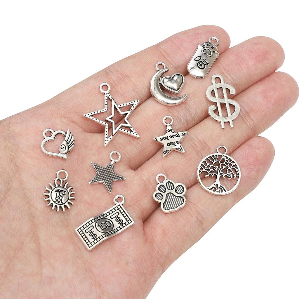 5/10pcs/bag Special-Shaped Alloy Pendant DIY Bracelet Necklace Earrings Jewelry Accessories