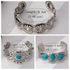 Adjustable Turquoise Bracelet Ethnic Style Bohemian Bangles Fashion Bohemian Bangle  Women