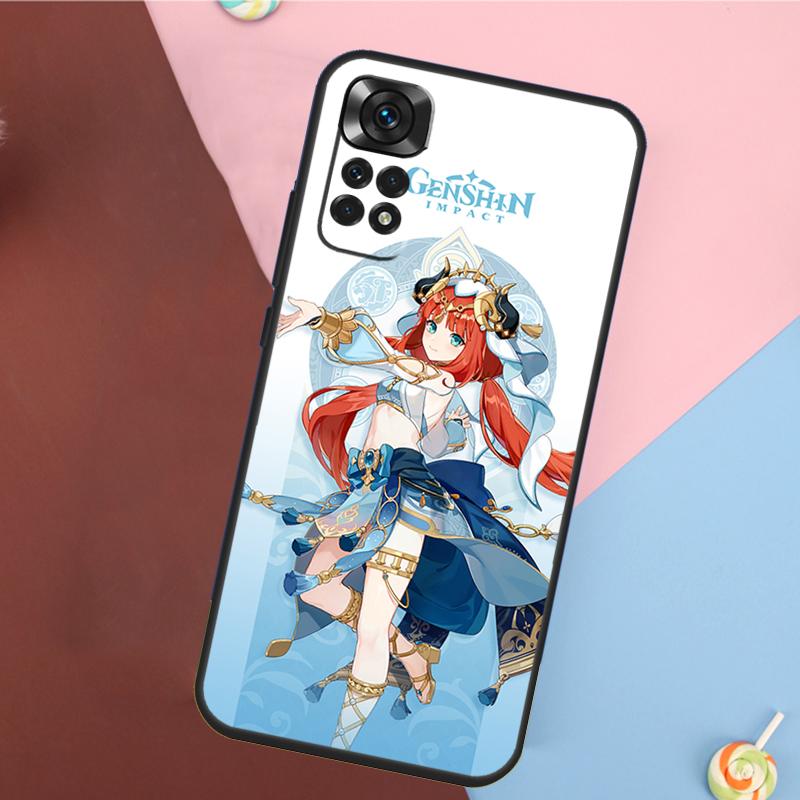 Чехол Genshin Impact Нилу для Xiaomi Redmi Note 13 Pro 14 12 11 9 10 9S 10S 11S 12S Redmi 10C 12C 13C 14C