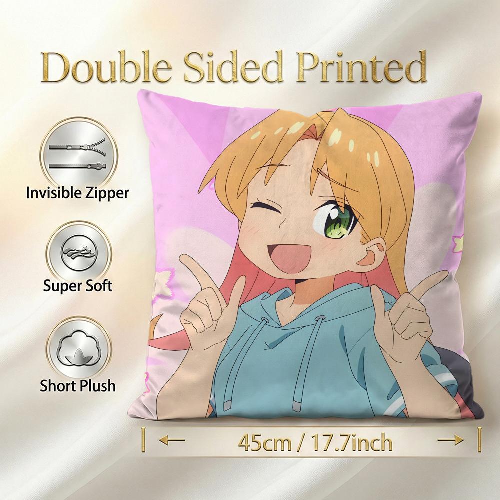 Character Ruri Rocks Cushion Cover 1Pcs Decorative Covers Soft Cushion Case For Sofa Couch Decor 40X40 45X45 Pillowcases