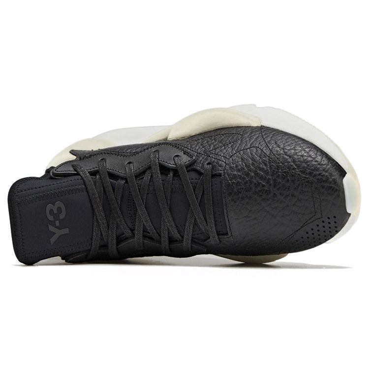 adidas Y-3 Kaiwa Черные Кремово-Белые Кроссовки Унисекс Core-White HR1952