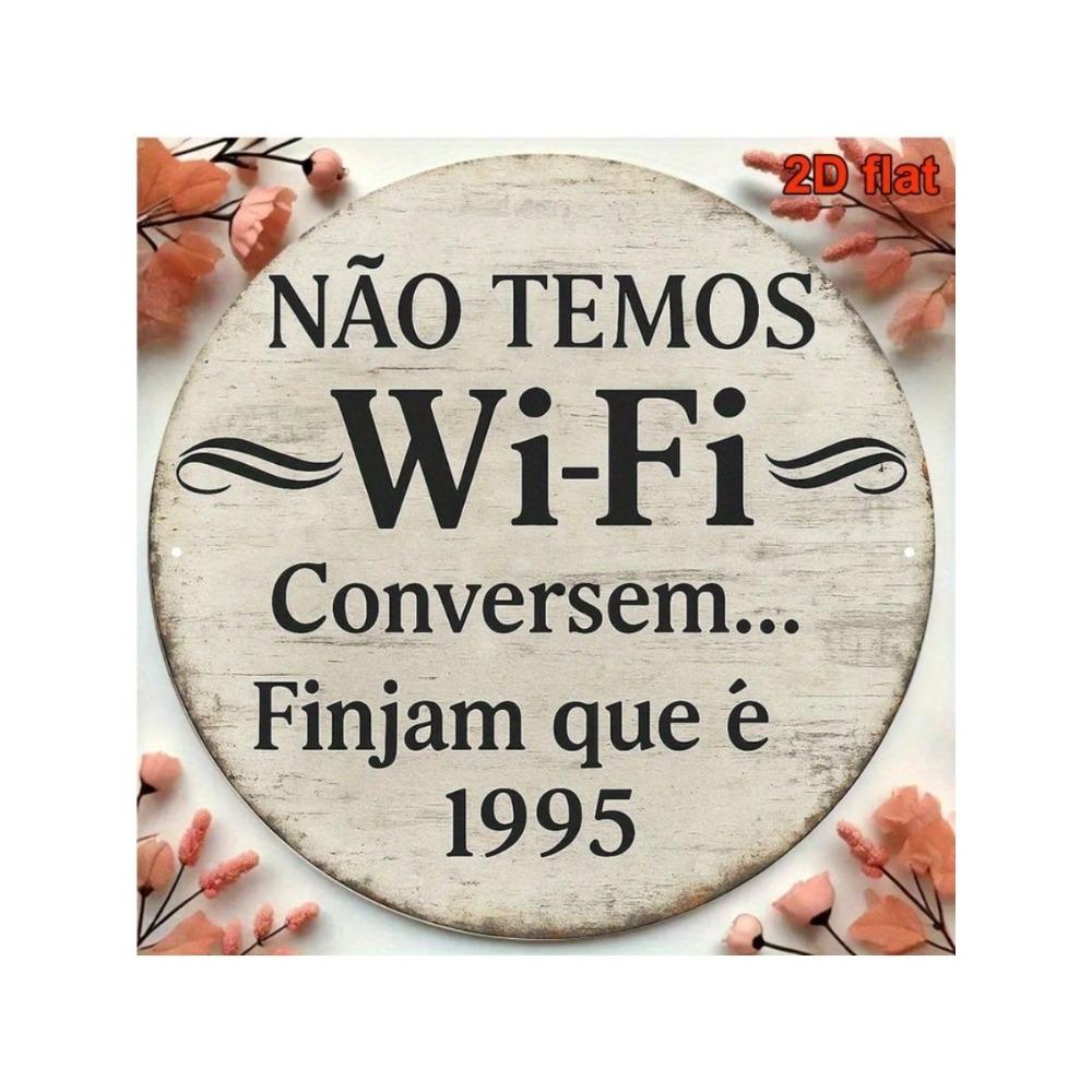 Ретро Металлическая табличка Без Wi-Fi 8 дюймов Винтажное Настенное украшение Кафе Бар Арт Постер