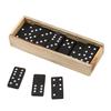 Domino with Wood Storage Box- Very Suitable for Family Game Nights Domino Board Games With Instructions Educational Toy for Kids