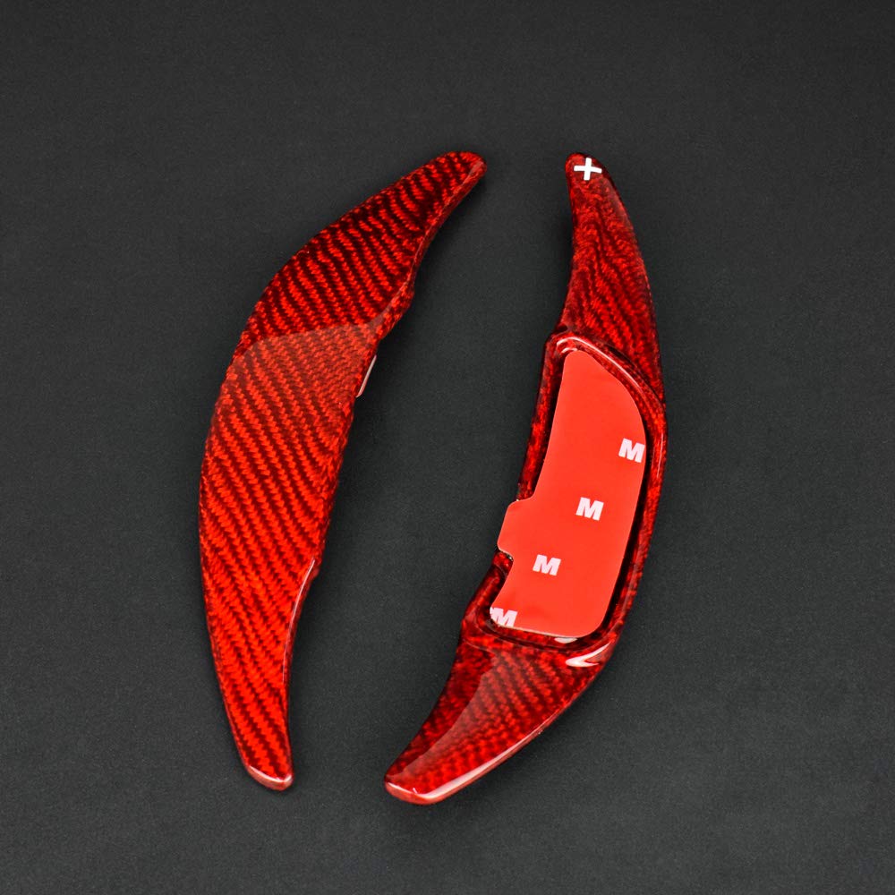 AIRSPEED Carbon Fiber Steering Wheel Paddle Shifter Extension Cover Shift Paddle Interior Trim Accessories